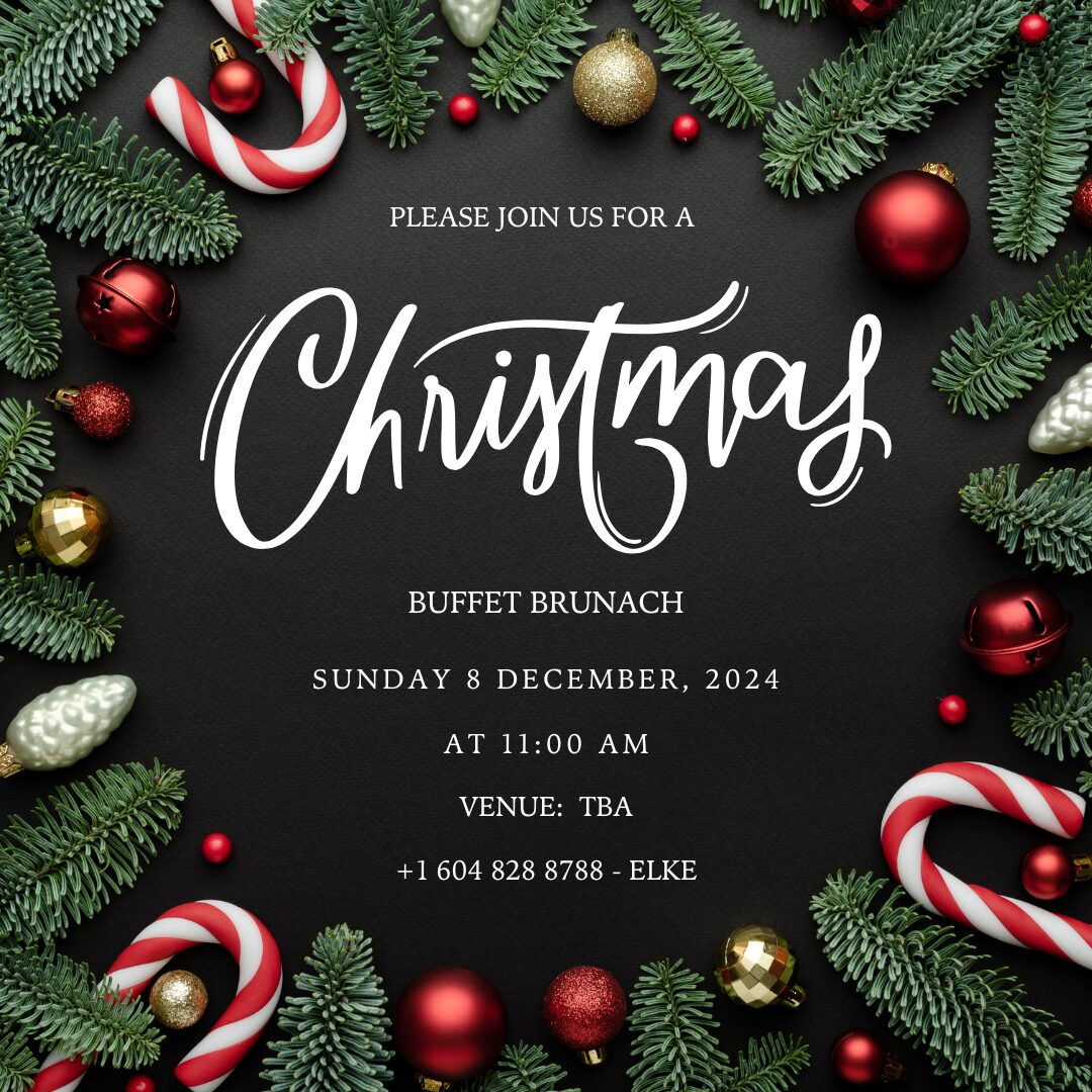 Black Minimalist Christmas Party Invitation Instagram Post