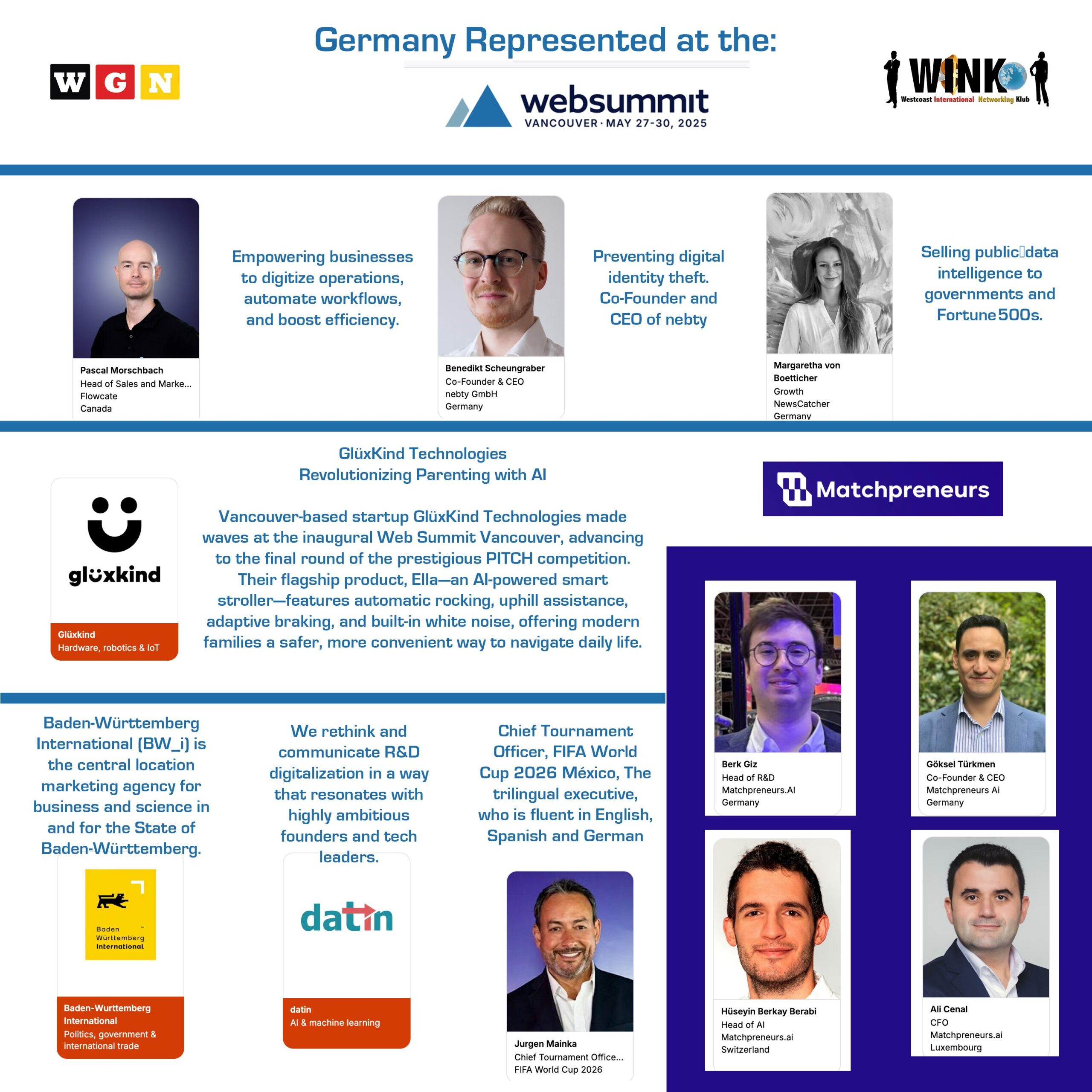 German presence at the Web Summit Vancouver