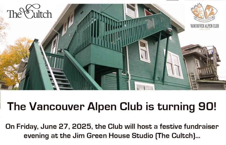 Jim Green House with Community Fundraiser by Vancouver Alpen Club