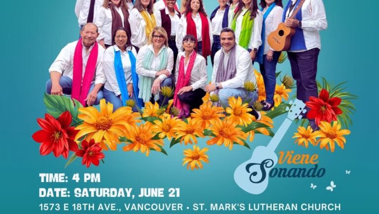 Viene Sonando Concert Fundraiser Flyer