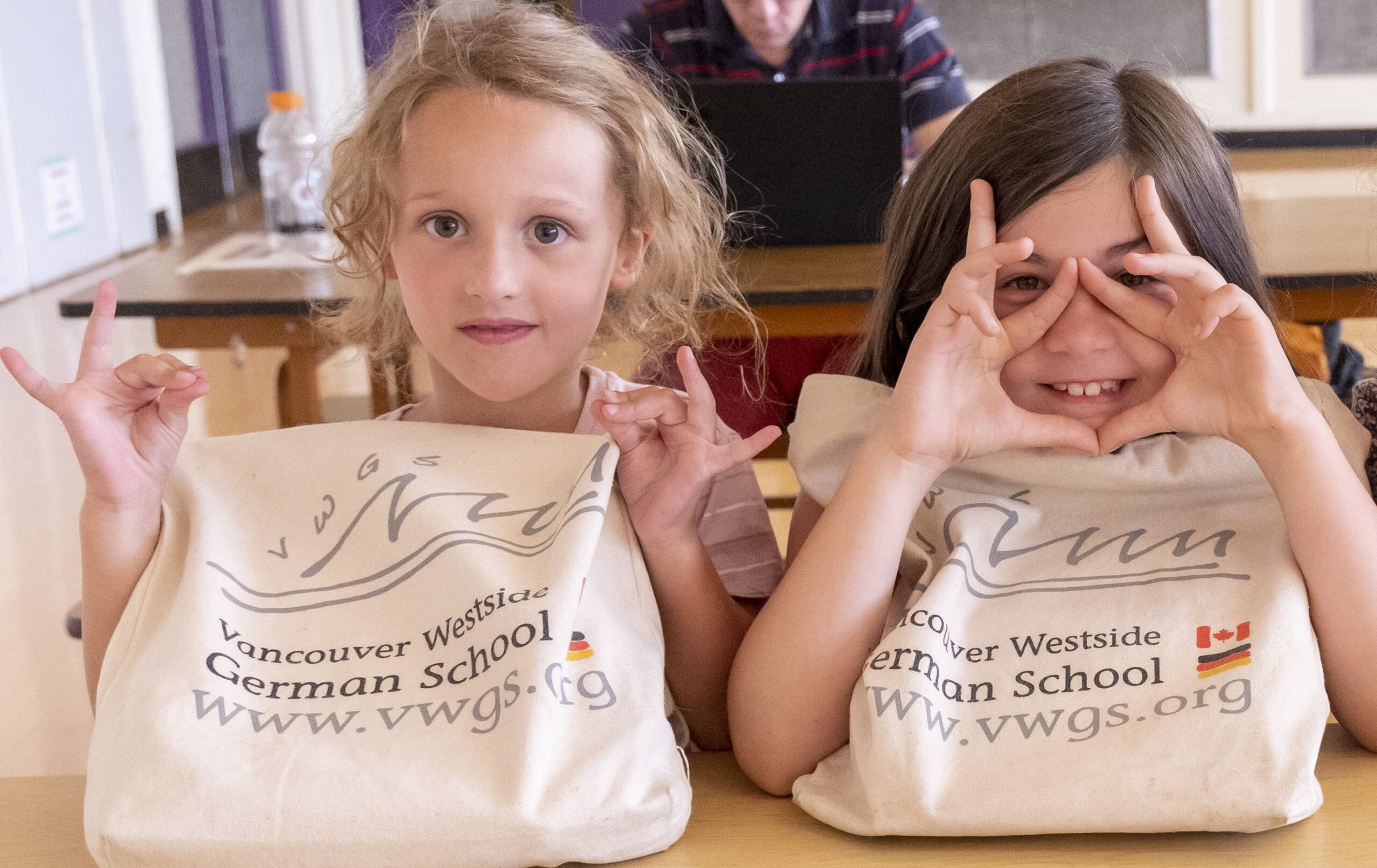 Vancouver Westside German School image of two students
