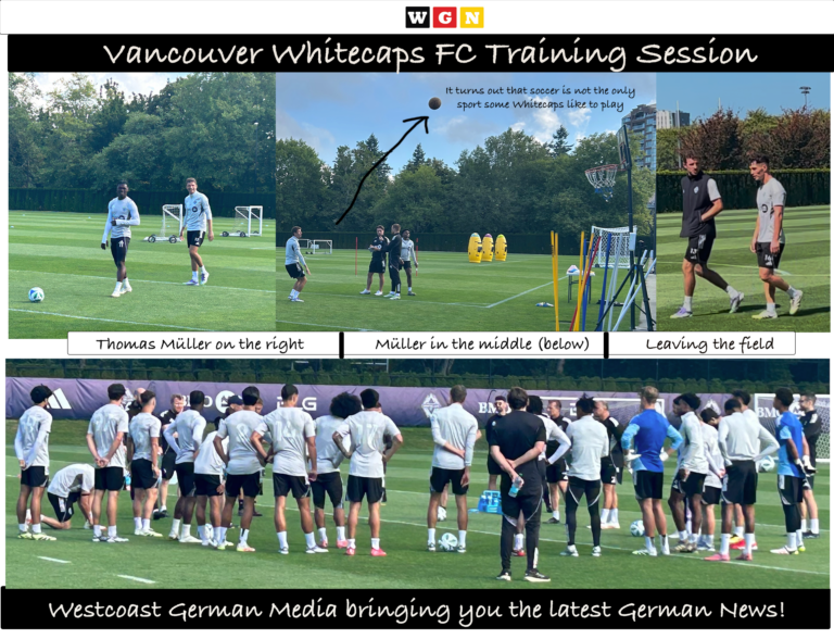 Westcoast German Media attended a training session with the Whitecaps