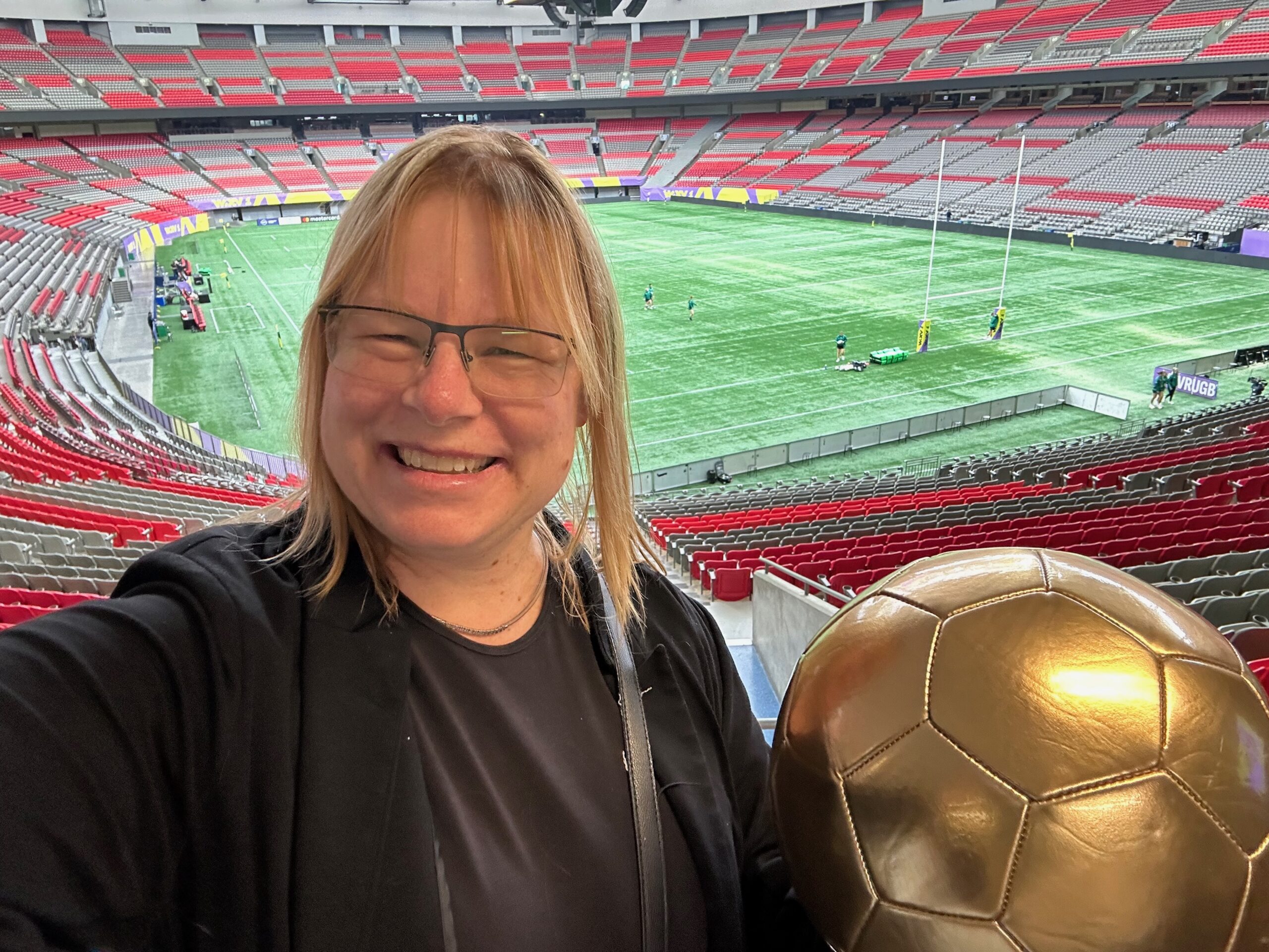 Elke in the BC Place Stadium 2025