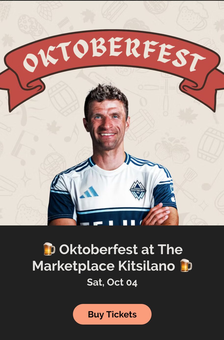 Thomas Müller at Oktoberfest in Kitsilano
