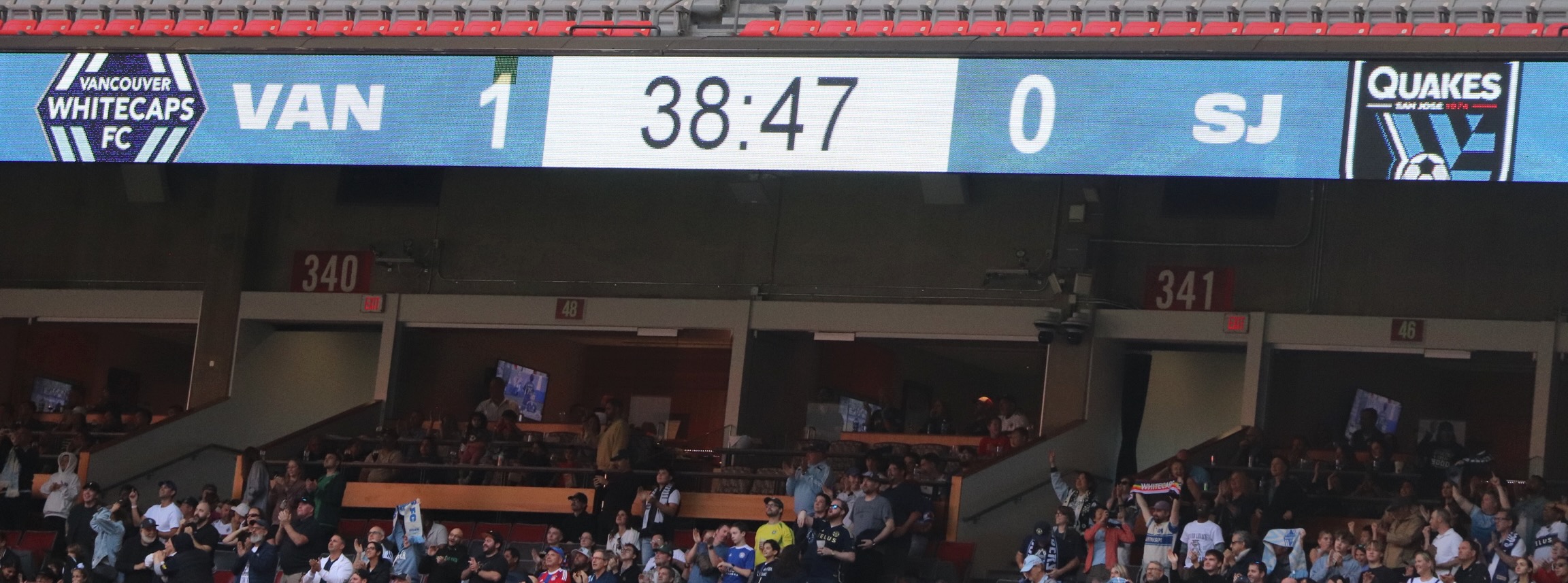 First goal scored at 38 minutes and 47 seconds!