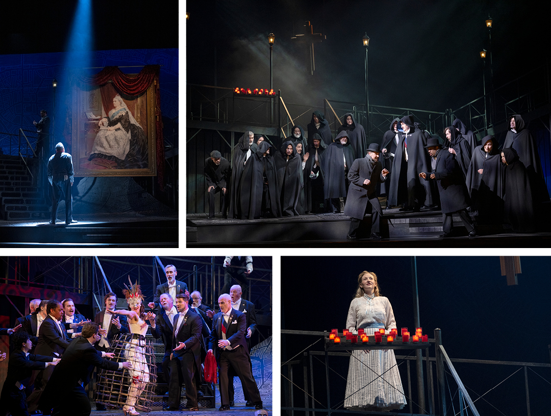 Rigoletto Production Photo Collage