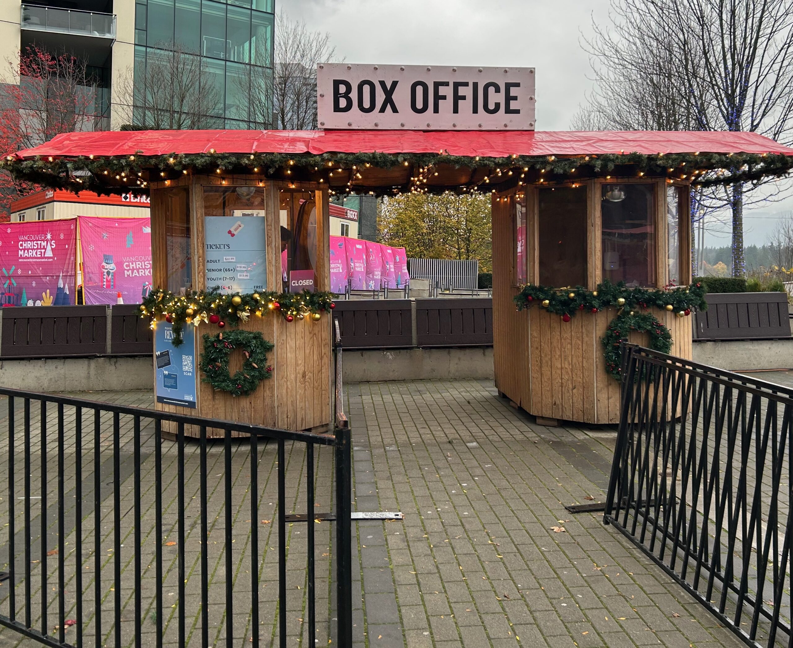 Box Office for the Vancouver Christmas Market 2025