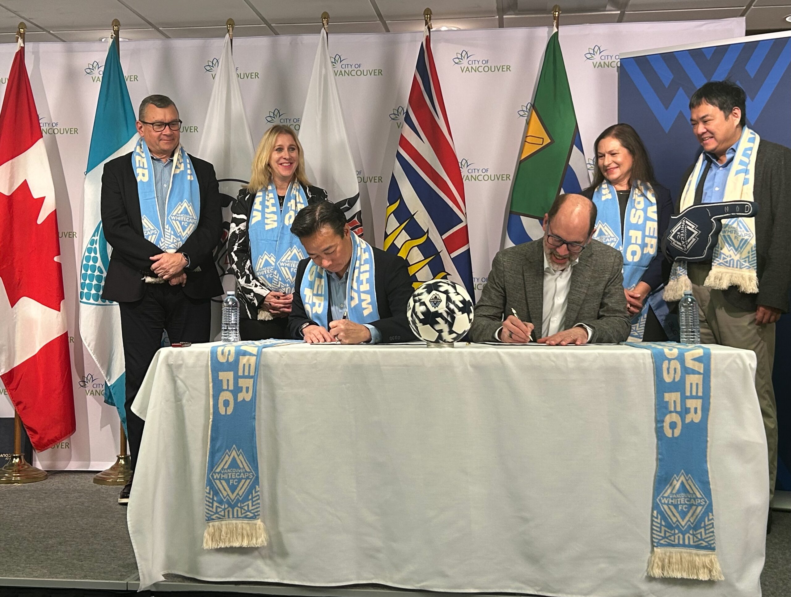 Press Conference; City signs MOU with the Vancouver Whitecaps