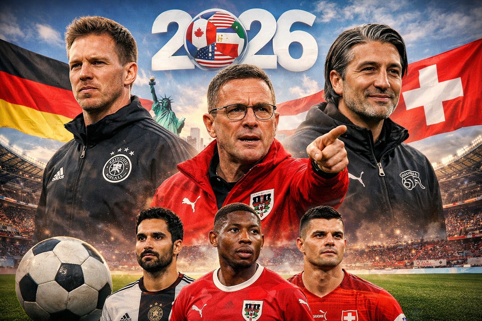 Three coaches and three captains