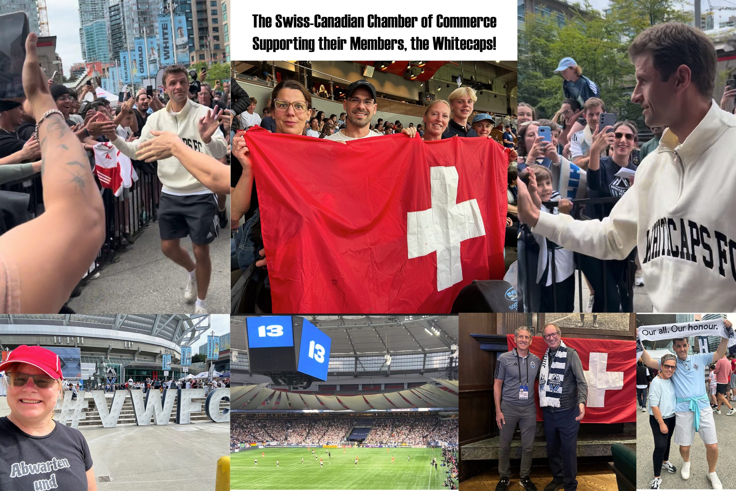 Swiss Chamber watching the Whitecaps play