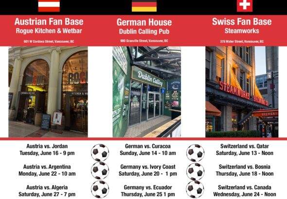 Watch 3 DACH Nations play soccer