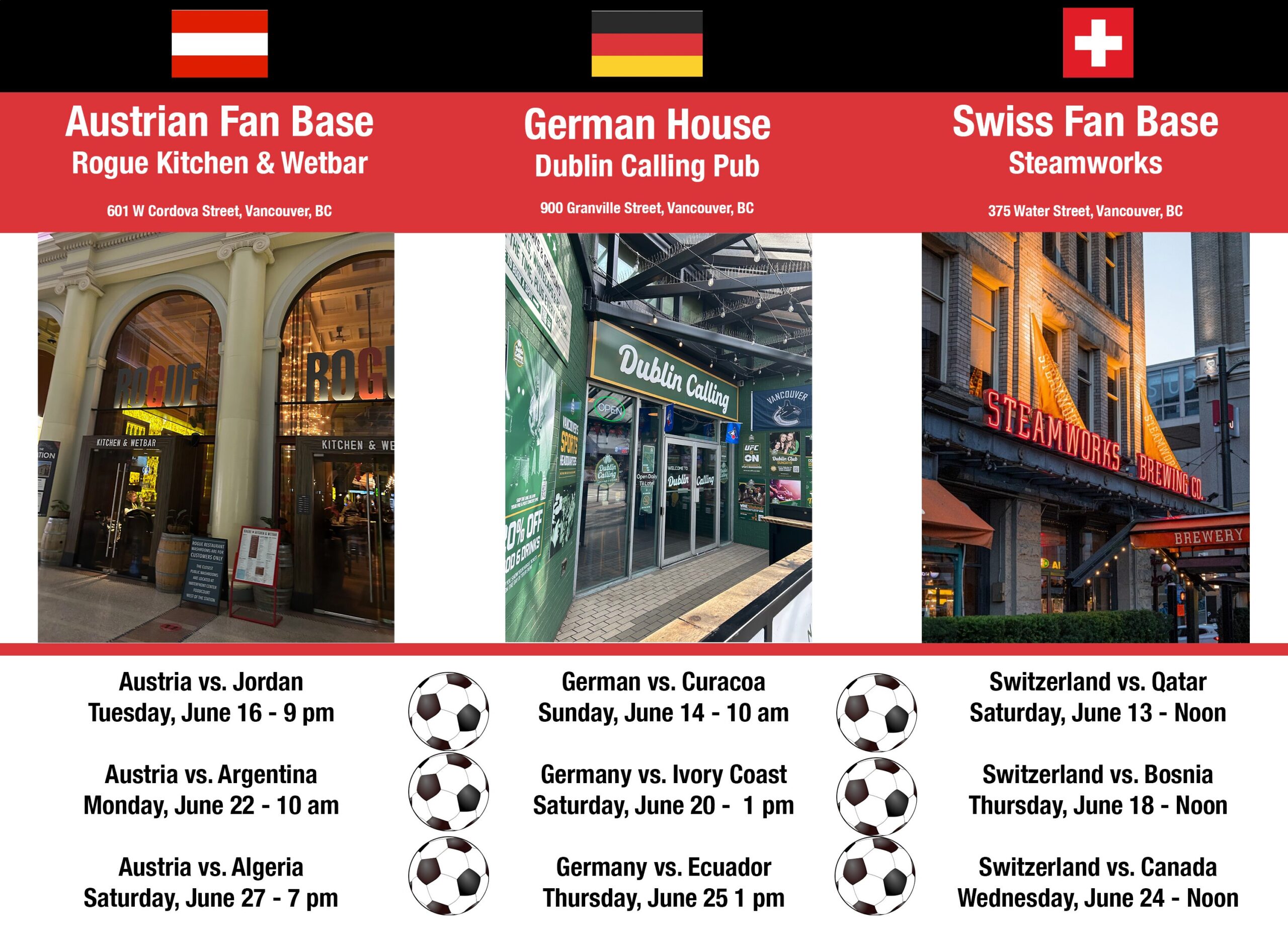 Watch 3 DACH Nations play soccer