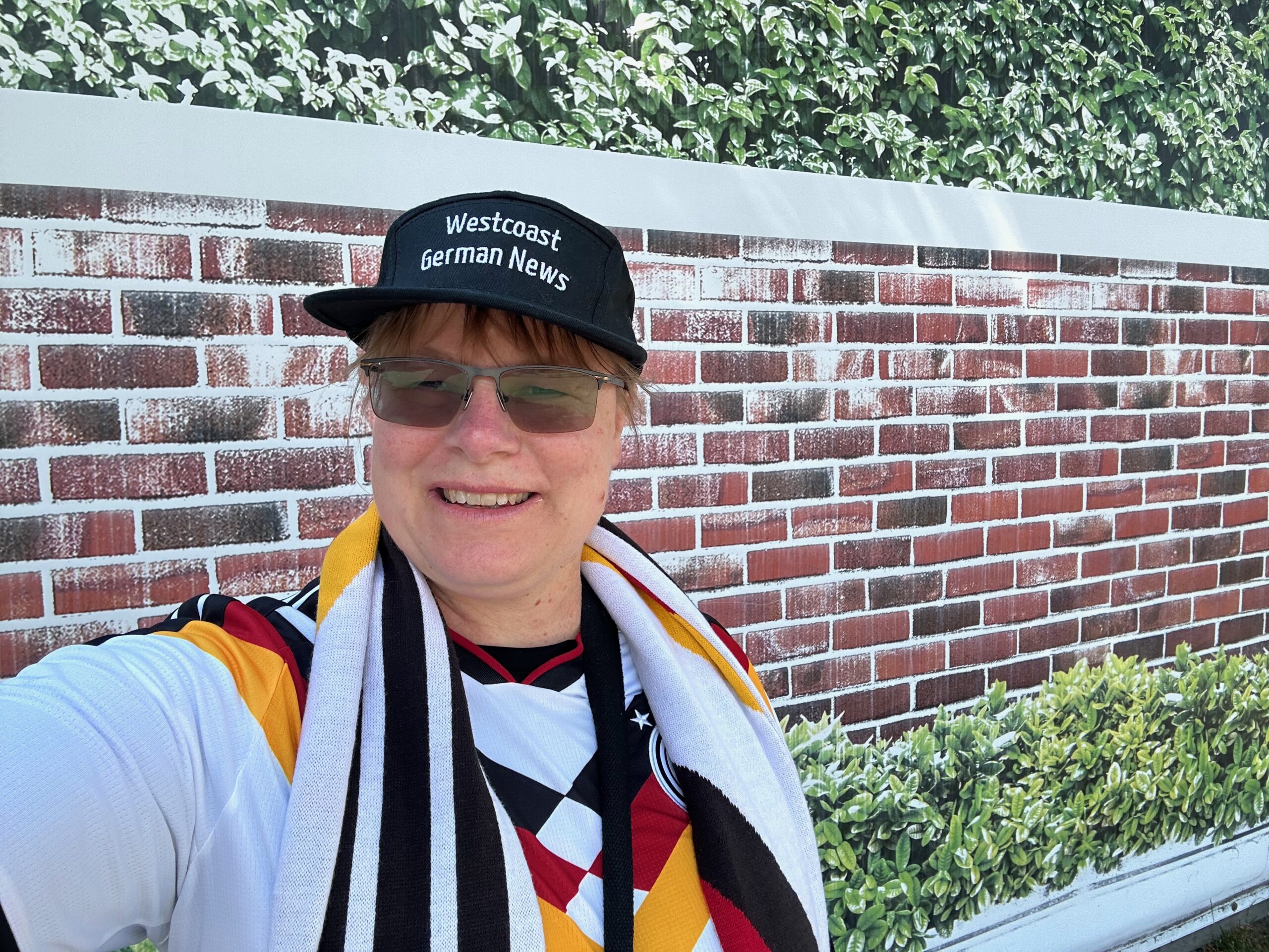 Elke on the day Paraguay won