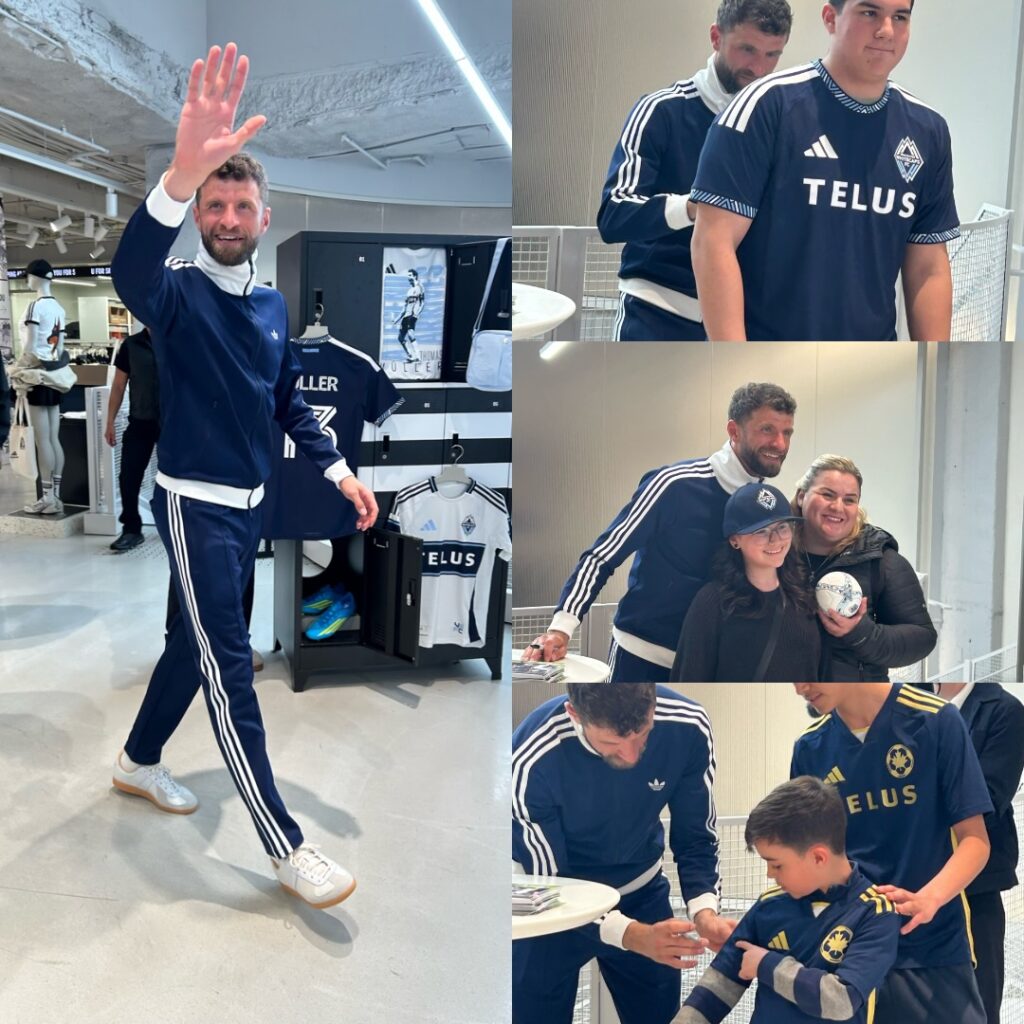 Thomas Müller at his Adidas Autograph Signing Event downtown