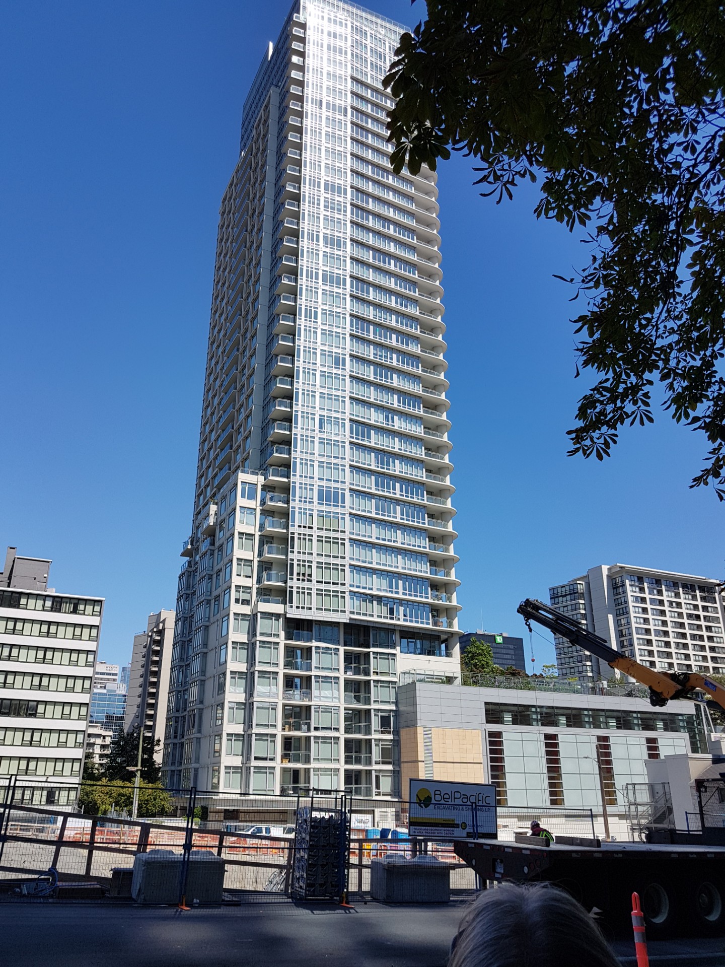 Construction downtown highrise